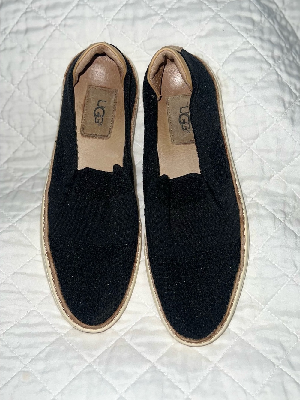 UGG Black Suede Slip-On Sneakers Casual Shoes Women’s Size 6